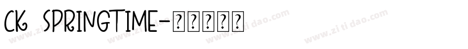 CK Springtime字体转换